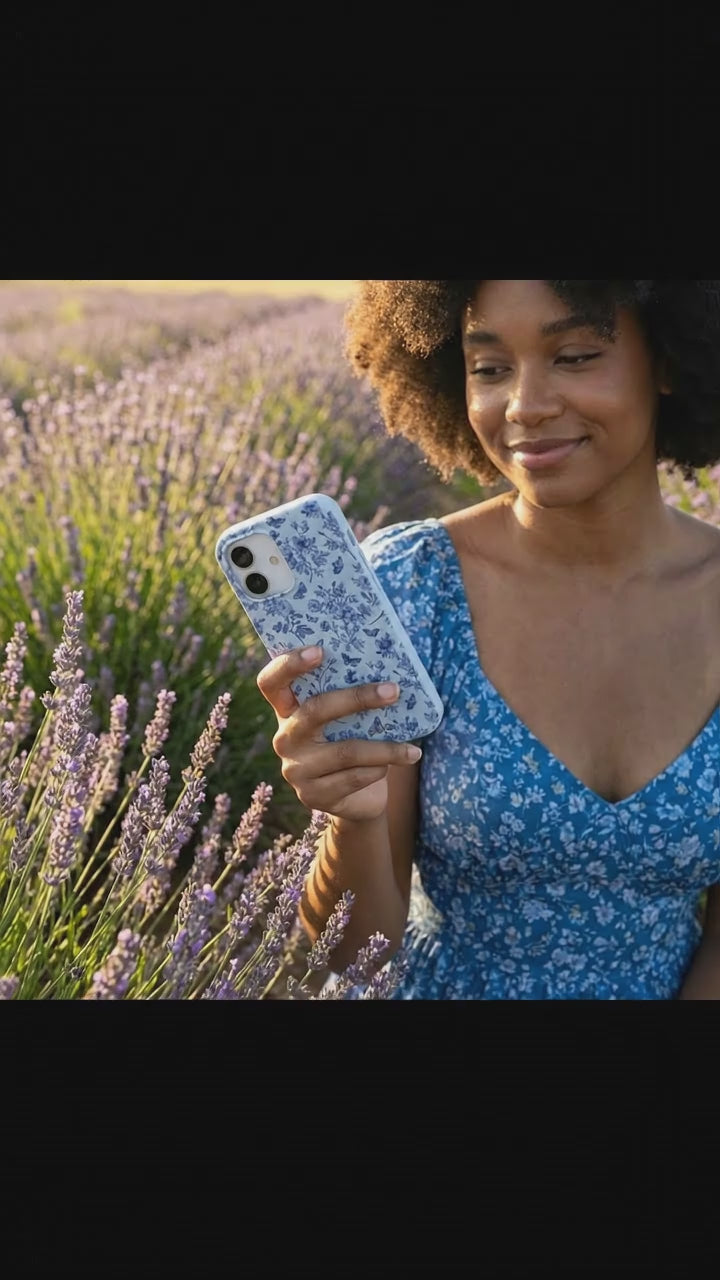 Powder Blue Porcelain iPhone 17 Case - Product video demonstration