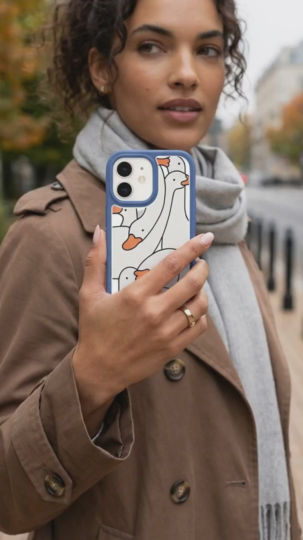 Clear Silly Goose iPhone 17 Pro Max Case With True Blue Ridge (MagSafe included)