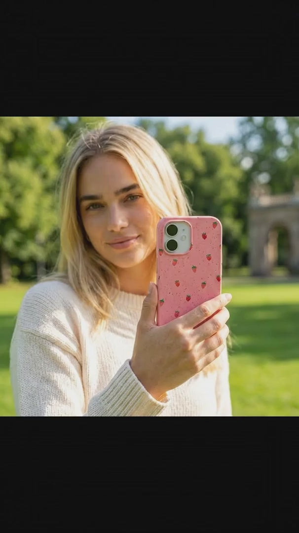 Bubblegum Pink Summer Berries iPhone 15 Pro Case - Product video demonstration
