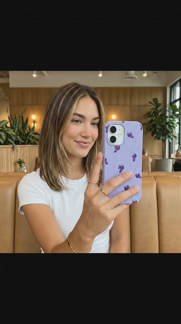 Lavender Grape Juice iPhone 15 Pro Case - Product video demonstration