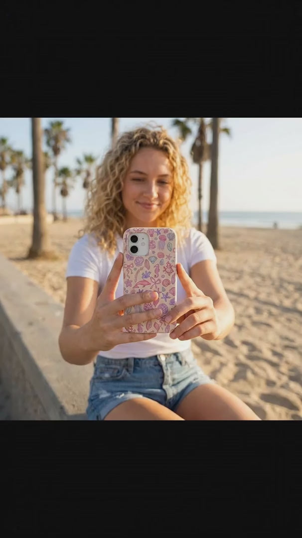 Seashell Mermaid Dreams iPhone 15 Case - Product video demonstration