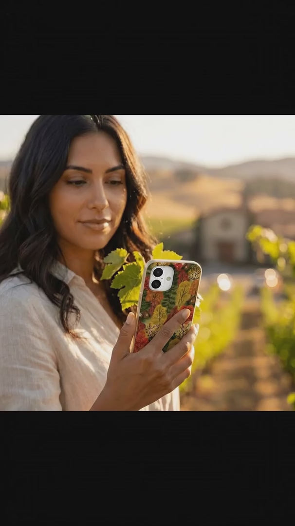 Seashell Cabins in the Woods iPhone 15 Case - Product video demonstration