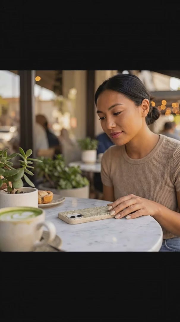 Seashell Floral Flow iPhone 15 Case - Product video demonstration