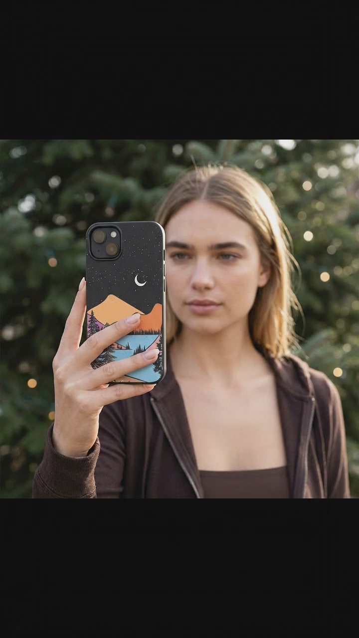 Black Night Trails iPhone 13 Case - Product video demonstration