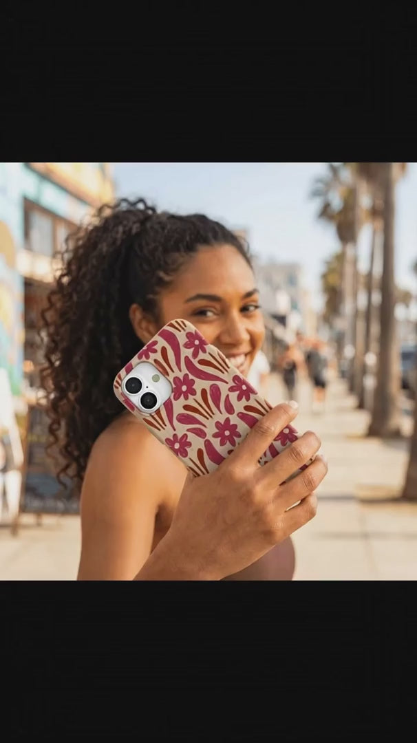 Seashell Flower Stack iPhone 16 Pro Max Case - Product video demonstration