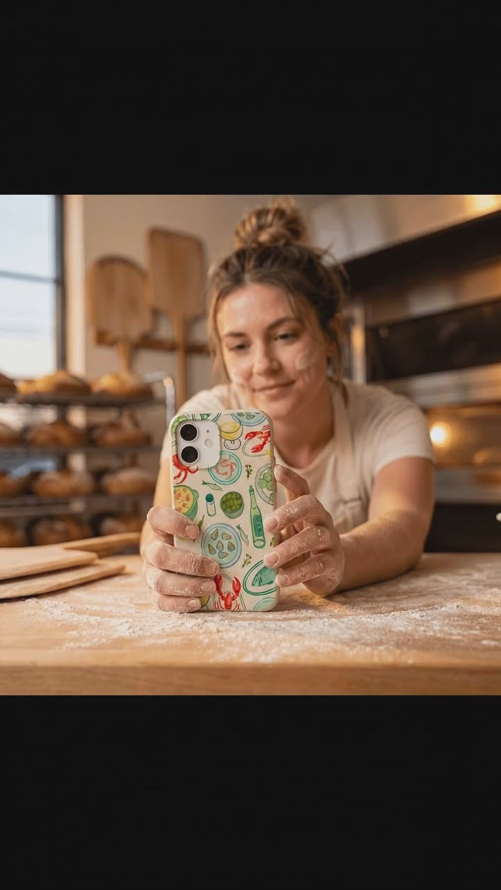 Seashell Dock and Dine iPhone 17 Case - Product video demonstration