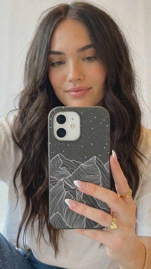 Black Night Panorama iPhone 14 Pro Case