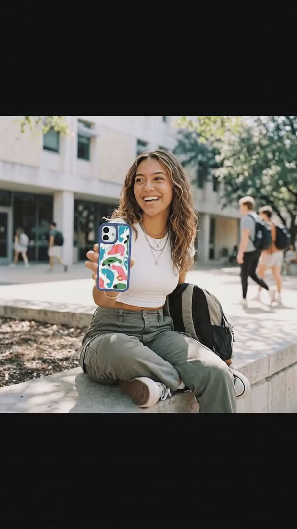 Clear Sea Cows iPhone 17 Pro Case With True Blue Ridge (MagSafe included) - Product video demonstration