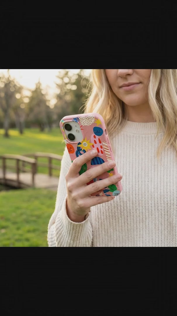 Bubblegum Pink Daydreaming iPhone 16 Pro Max Case - Product video demonstration