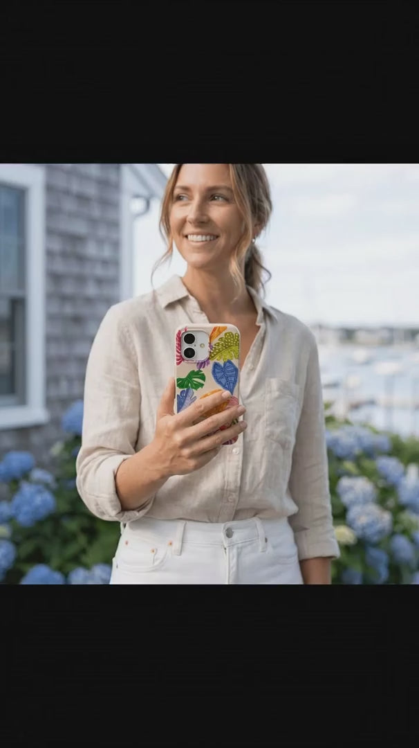 Seashell Tropical Cheer iPhone 16 Case - Product video demonstration