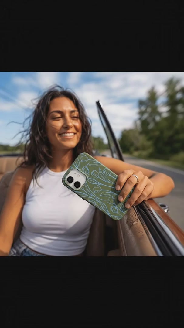 Forest Floor Tulip Dreams iPhone 16 Case - Product video demonstration