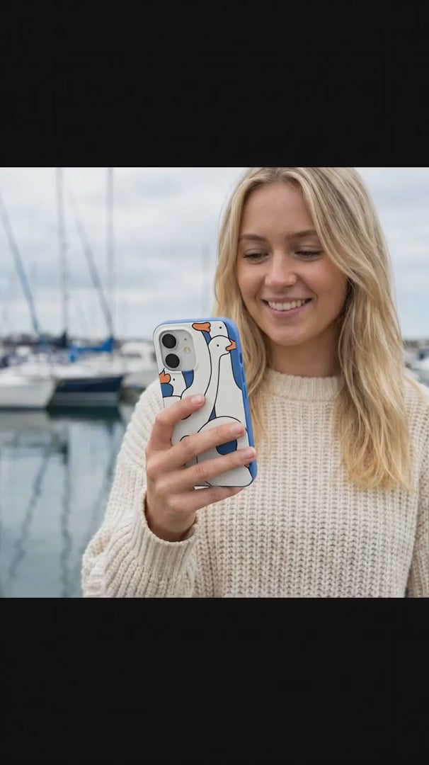 Electric Blue Silly Goose iPhone 16 Case - Product video demonstration