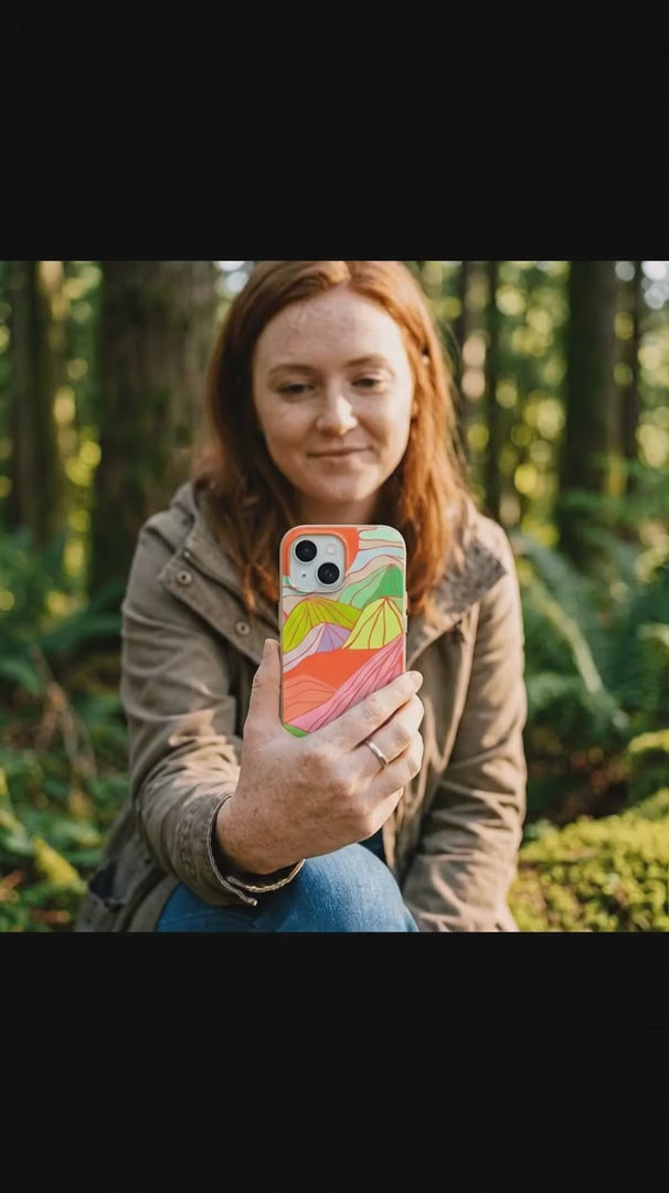 Seashell Chromatic Peaks iPhone 16 Case - Product video demonstration