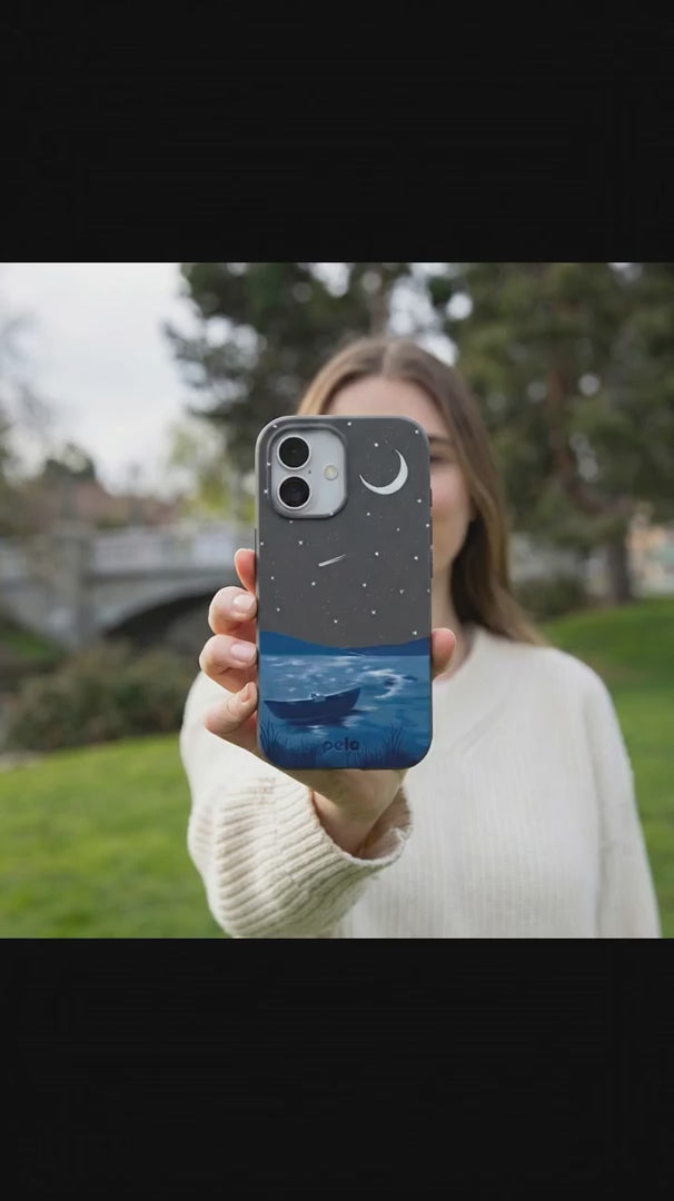 Black Moonlight Lake iPhone 17 Pro Case - Product video demonstration