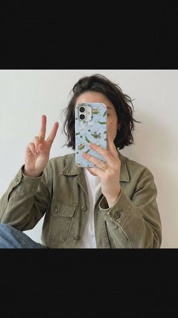 Powder Blue Two Peas in a Pod iPhone 16 Pro Case - Product video demonstration