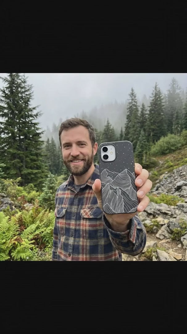 Black Night Panorama iPhone 15 Pro Case - Product video demonstration