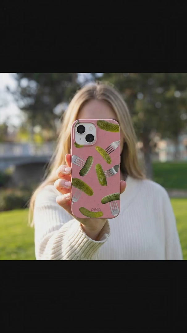 Bubblegum Pink Pickle Party iPhone 16 Pro Case - Product video demonstration