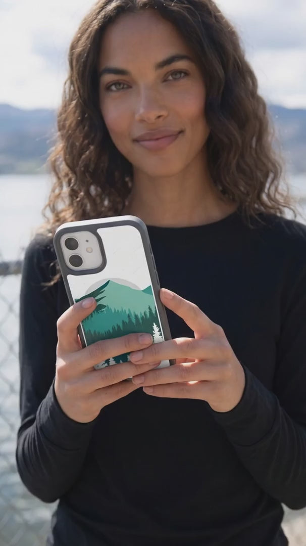 Clear Boreal iPhone Air Case With Noir Ridge (MagSafe included)