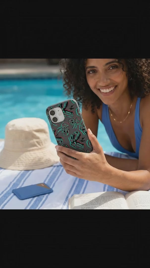 Black Fossilized iPhone 16 Pro Case - Product video demonstration