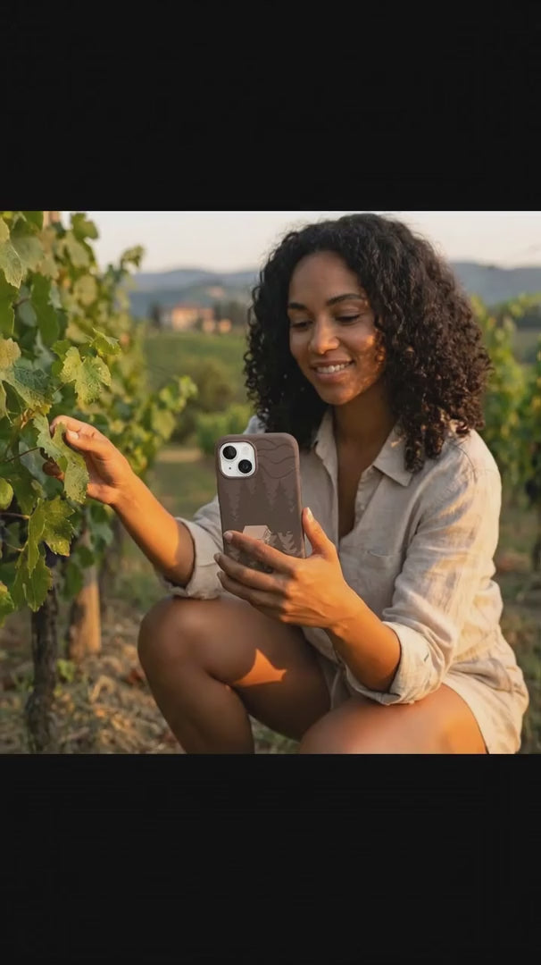 Chocolate Brown Hidden Cabin iPhone 16 Pro Case - Product video demonstration