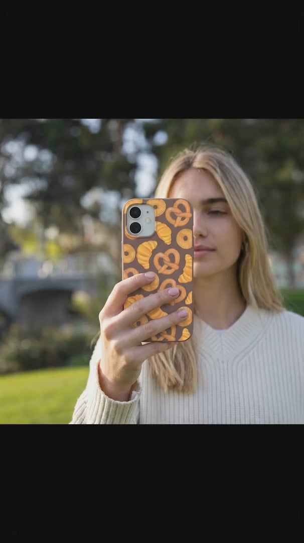 Chocolate Brown Baked Goodies iPhone 15 Pro Case - Product video demonstration