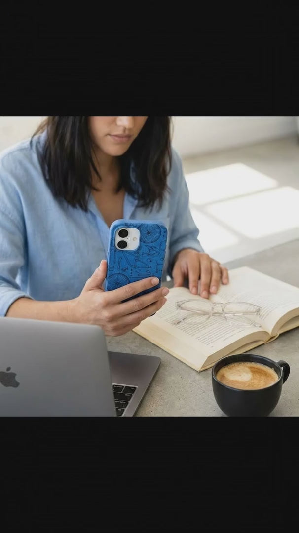 Electric Blue Changing Gears iPhone 16 Pro Case - Product video demonstration