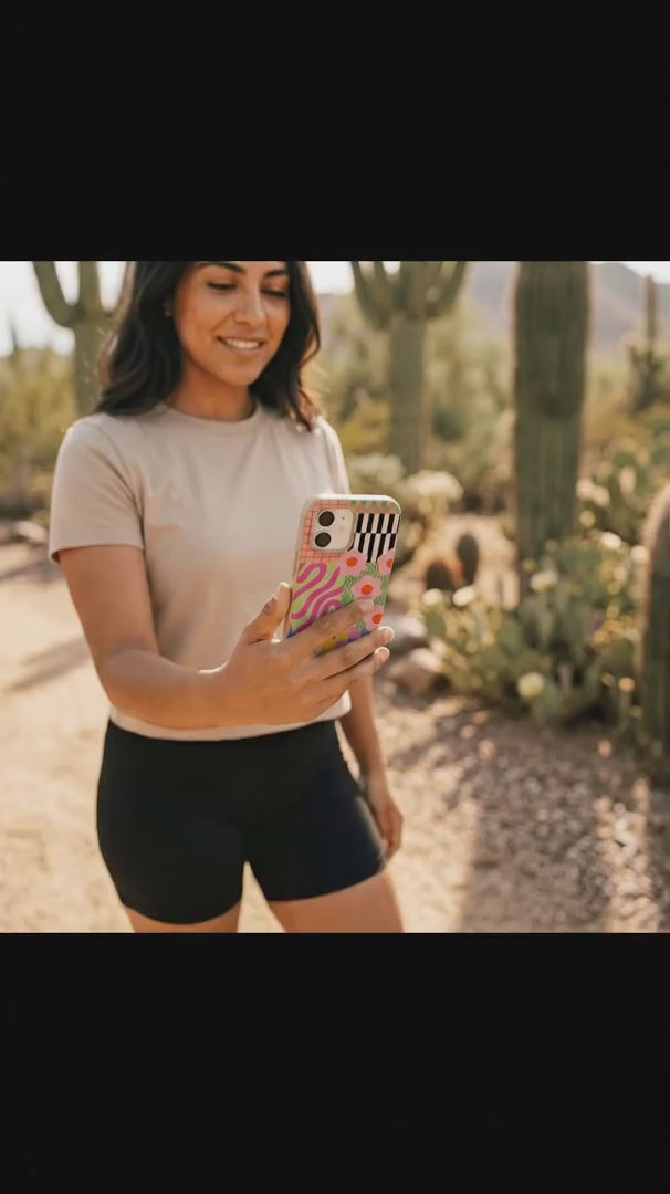 Seashell Abstract Cake iPhone 15 Case - Product video demonstration