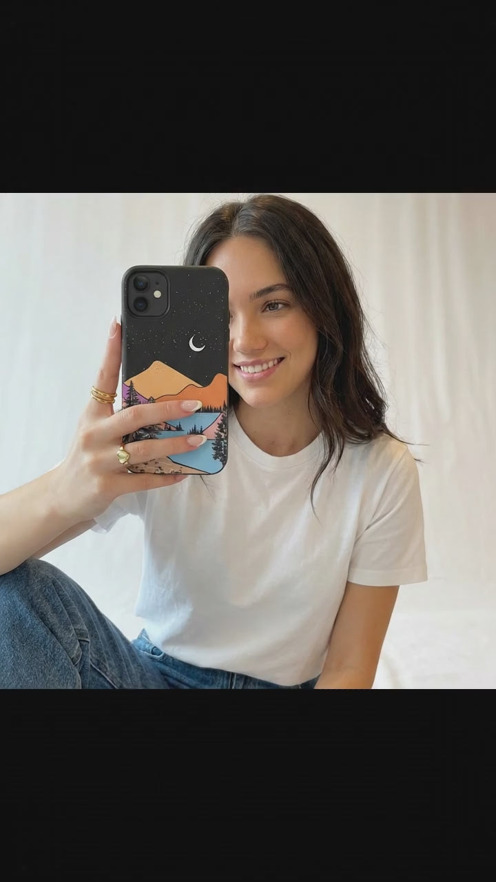 Black Night Trails iPhone 11 Case - Product video demonstration