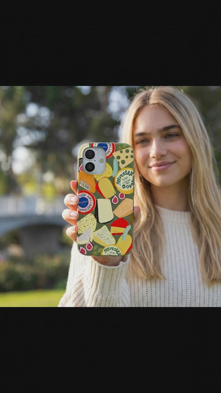 Forest Floor Cheese Spread iPhone 17 Case - Product video demonstration