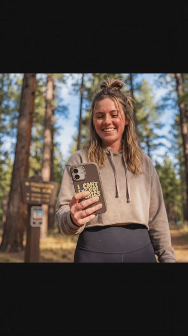 Chocolate Brown Ive got Pilates iPhone 17 Pro Case - Product video demonstration