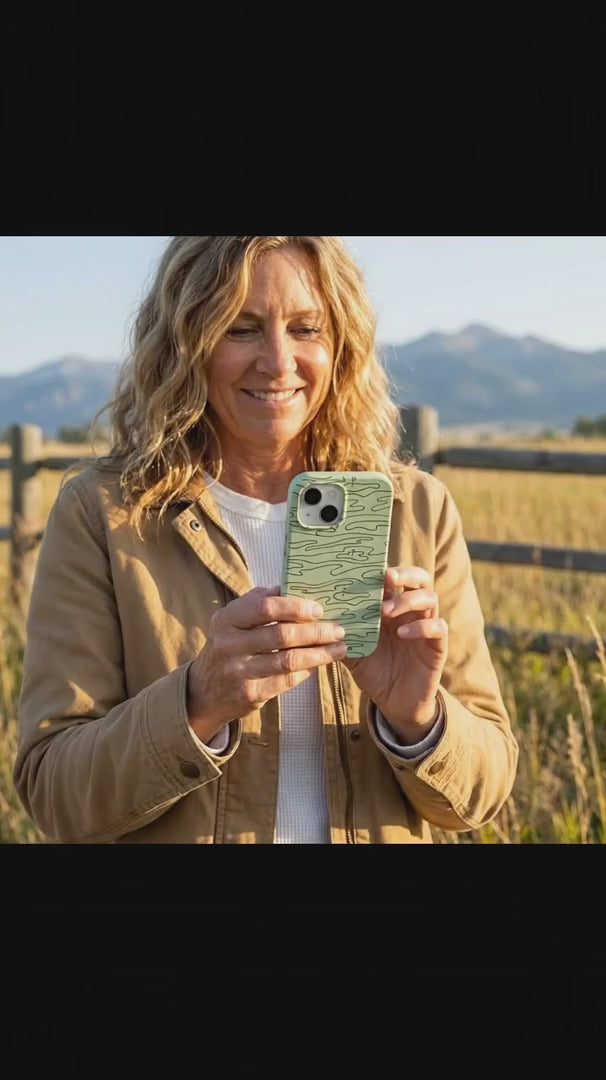 Sage Green Fairway iPhone 15 Pro Case - Product video demonstration