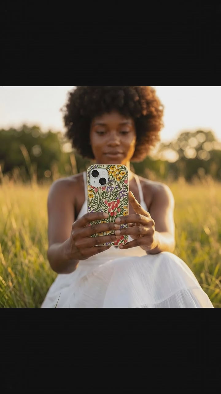Seashell Flower Field iPhone 17 Case - Product video demonstration