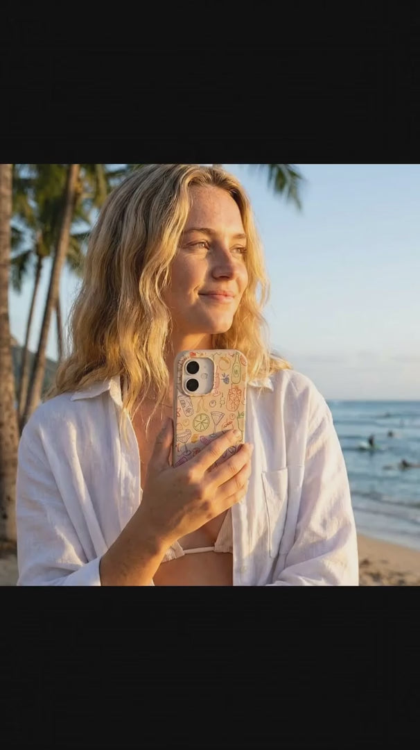 Seashell Happy Hour iPhone 15 Pro Case - Product video demonstration