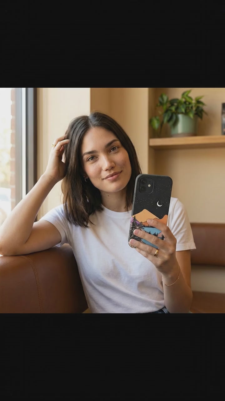 Black Night Trails iPhone 12/ iPhone 12 Pro Case - Product video demonstration