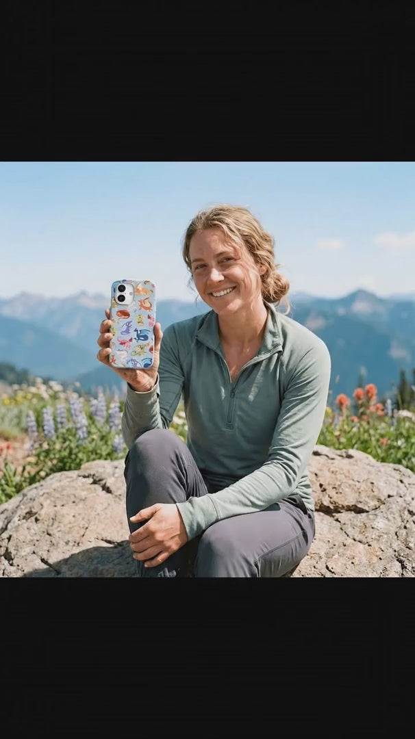 Powder Blue Dragon Cuties iPhone 15 Pro Case - Product video demonstration