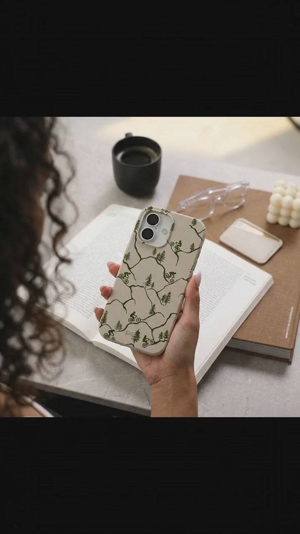 London Fog Bike Trek iPhone 15 Pro Case - Product video demonstration