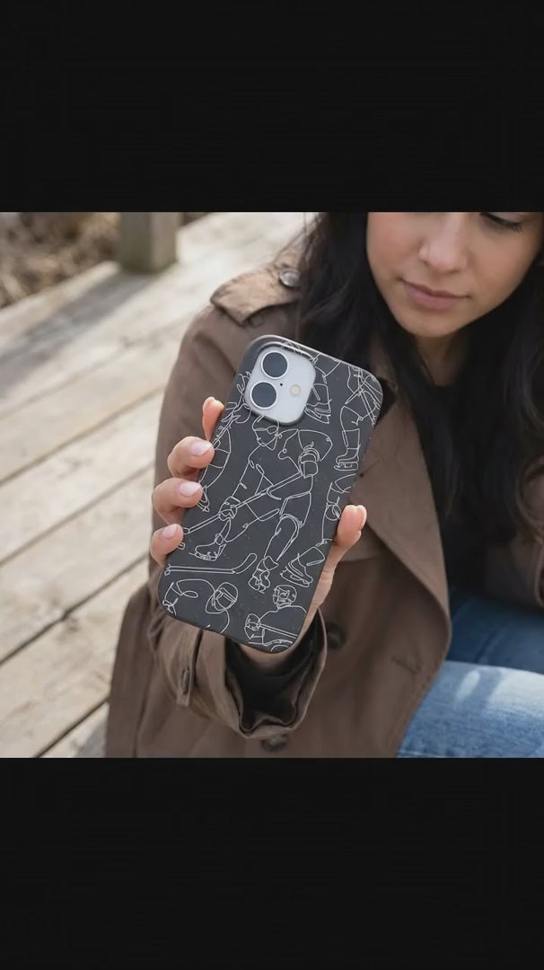 Black Play Sketch iPhone 16 Case - Product video demonstration