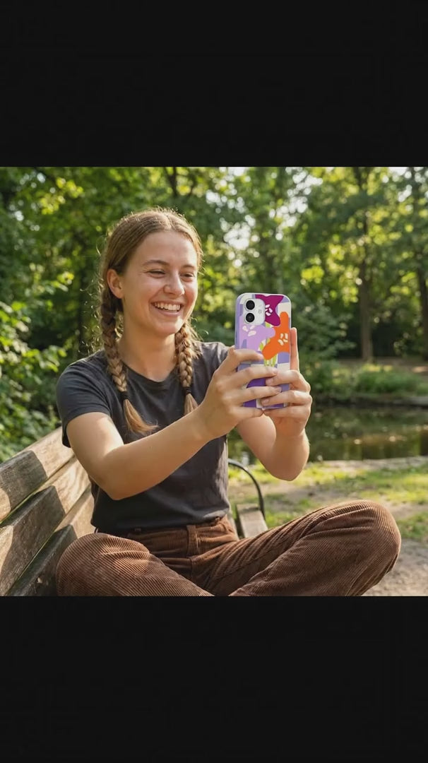 Lavender Bright Blooms iPhone 16 Pro Case - Product video demonstration