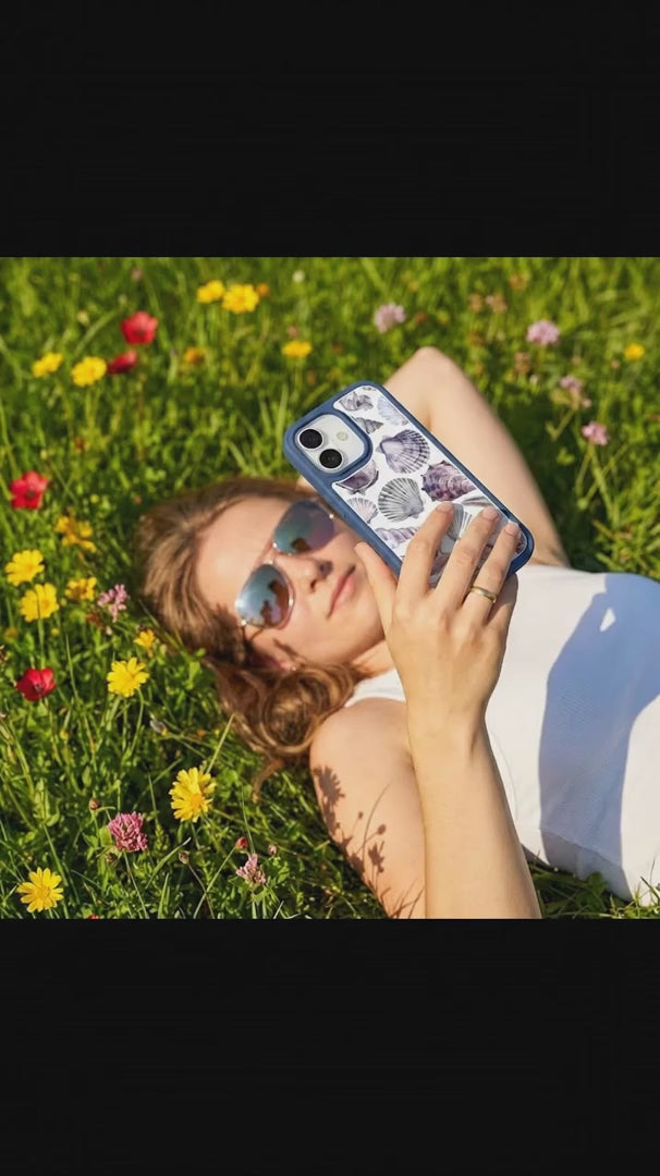 Clear Oceana Whorl iPhone 17 Pro Case With True Blue Ridge (MagSafe included) - Product video demonstration