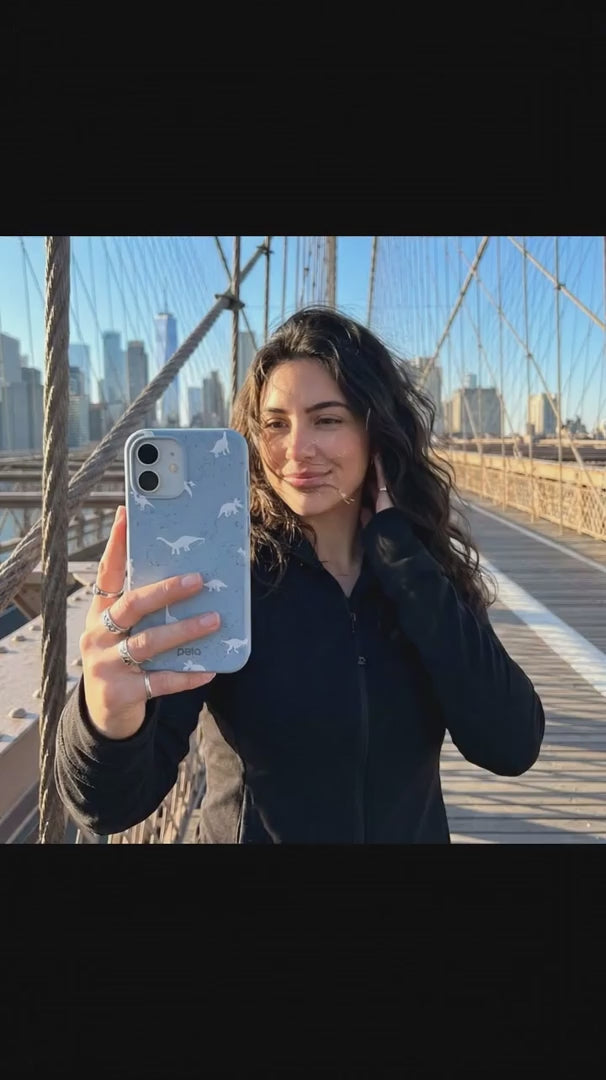 Powder Blue Lil Dinos iPhone 15 Pro Case - Product video demonstration