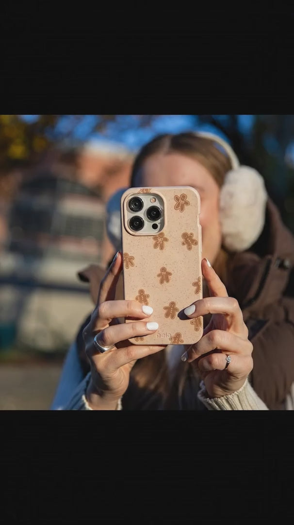 Seashell Gingerbread delight iPhone 15 Case - Product video demonstration