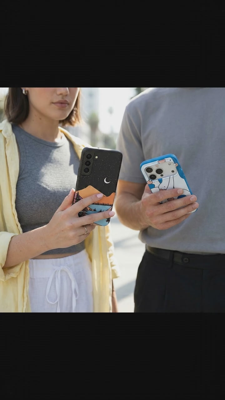 Black Night Trails Samsung Galaxy S22 Case - Product video demonstration