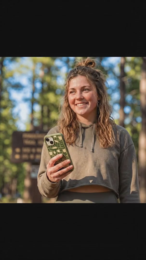 Forest Floor Abstract Tulips iPhone 16 Pro Case - Product video demonstration