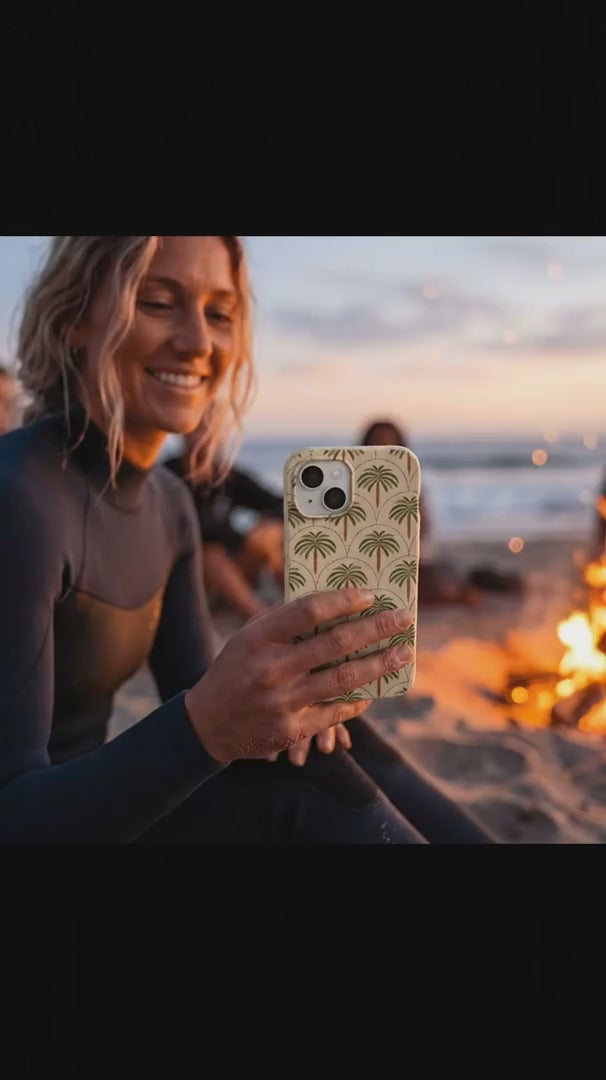 Seashell Palm Reverie iPhone 16 Case - Product video demonstration