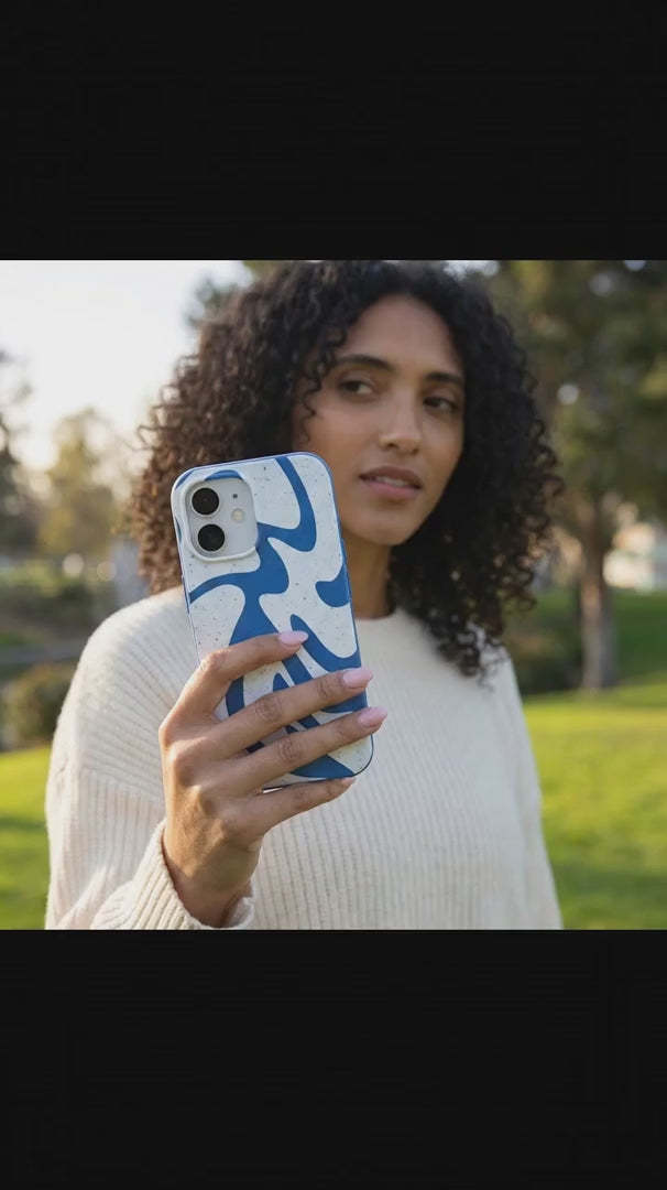 Electric Blue Blue Crush iPhone 16 Case - Product video demonstration
