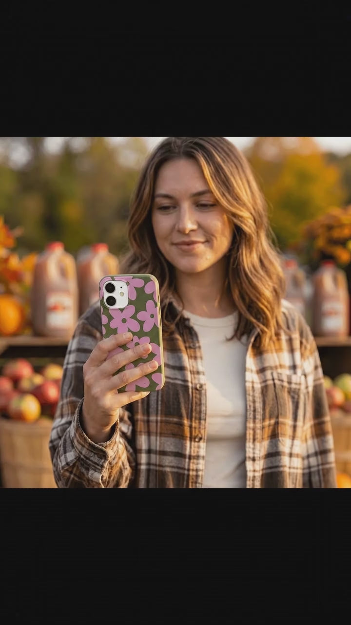 Forest Floor Pink Blooms iPhone 17 Case - Product video demonstration