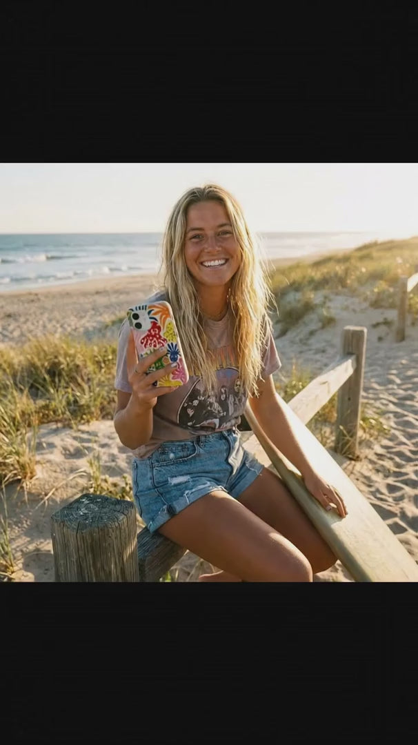 Seashell Octopi iPhone 15 Case - Product video demonstration