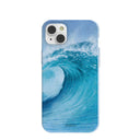 Powder Blue Big Wave iPhone 14 Plus Case