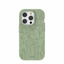 Sage Green Cacti iPhone 15 Pro Case
