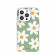 Sage Green Daisy iPhone 14 Pro Case